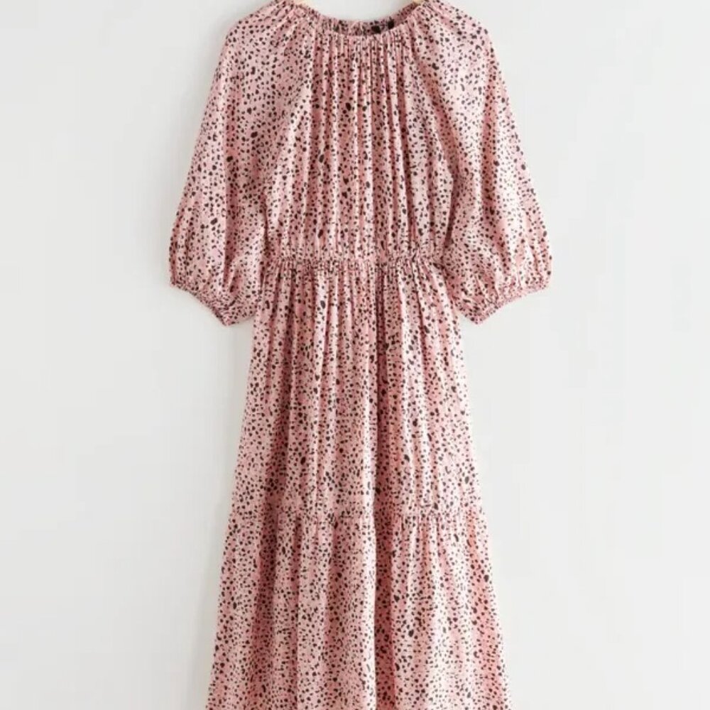 NWT & Other Stories Open Back Tiered Midi Dress - Size 2